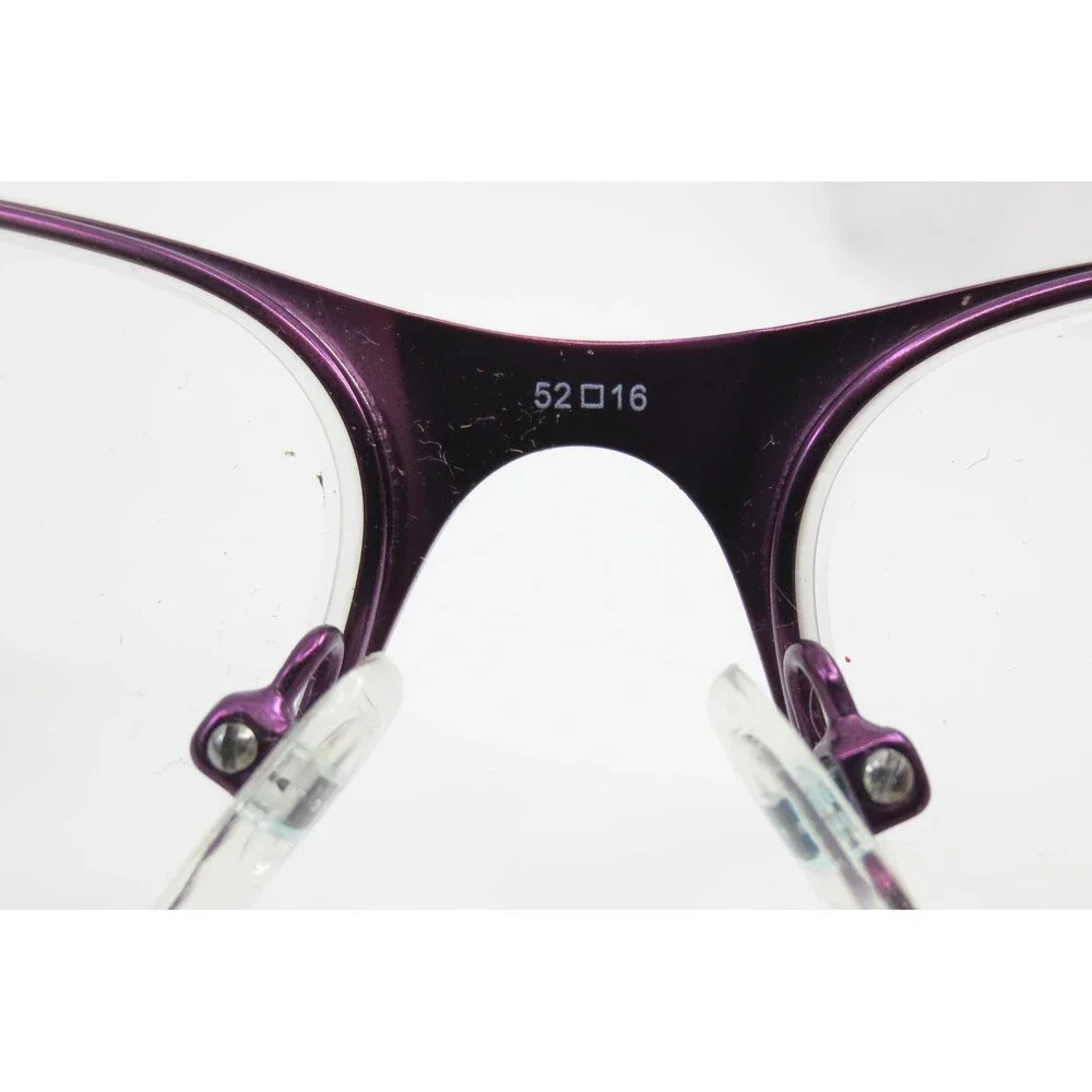 Tempo WM-5104 Purple Marbled Rectangular Eyeglasses Frames 52-16-140 Womens